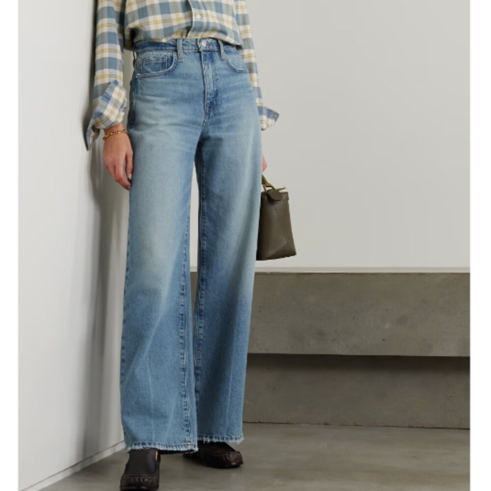 Frame Denim Light Blue Flare Jeans